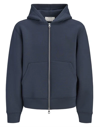 Jack & Jones - JCOLegacy Sweat Scuba Zip Hættetrøje - Outer Space